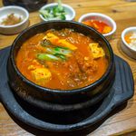 Kimchi Stew with pork belly ($16)<br/>